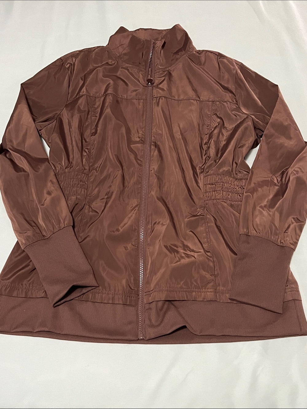 Apana Soft Shell Zip Front Jacket w/ Thumbhole Sleeves